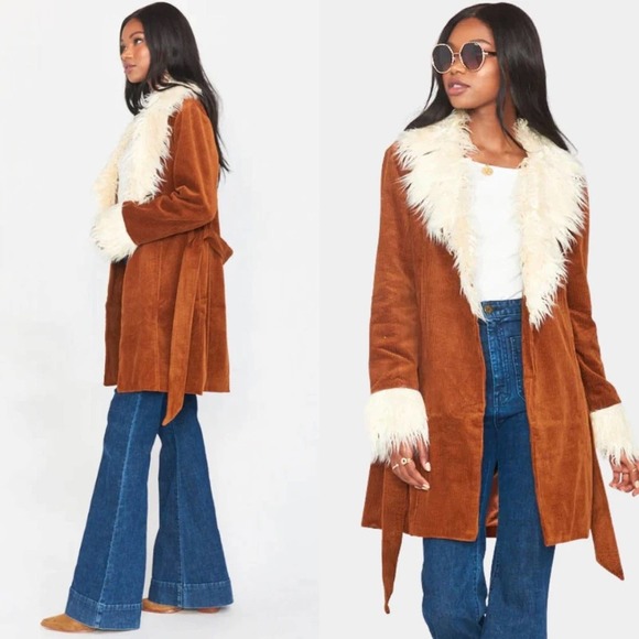Show Me Your MuMu Jackets & Blazers - Show Me Your Mumu Corduroy Fur Penny Lane Coat Size XS